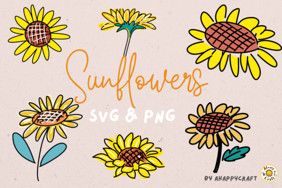 A Design Asset Review: Autumn Sunflowers Doodle Set