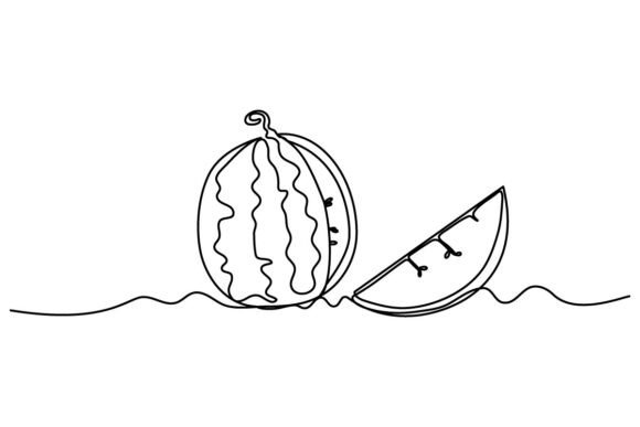 A Designer's Review: The Watermelon One Continuous Line Embroidery Design