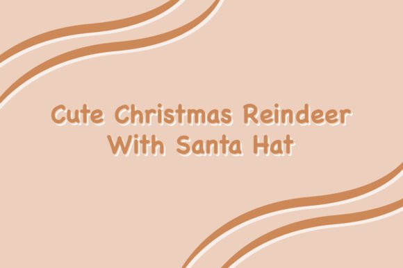 A Festive Reindeer Graphic for Editorial Holiday Content