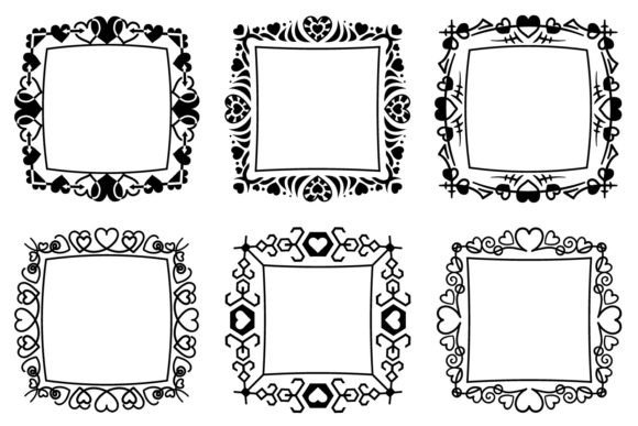 A Professional Review of Borders with Hearts Graphics for Online Selling