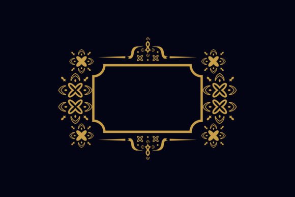 Classic Elegant Thai Pattern Gold: Graphics & Illustrations