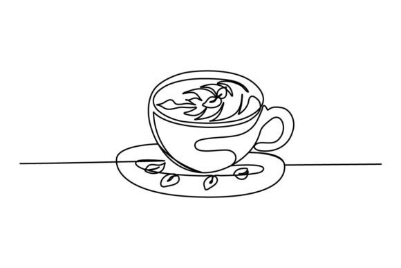 Coffee Drink Continuous Line: Graphics & Illustrations Review