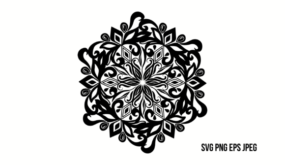 Crafting with Black Round Pattern Graphics & Illustrations