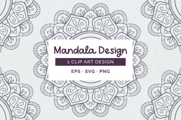 Doodle Mandala Graphics for Editorial Design