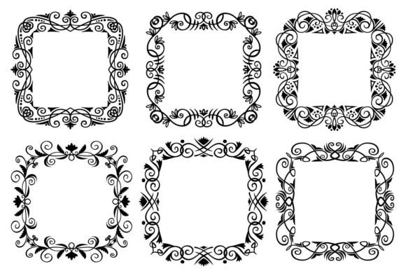 Evaluating Abstract Vintage Frames for Real Embroidery Work