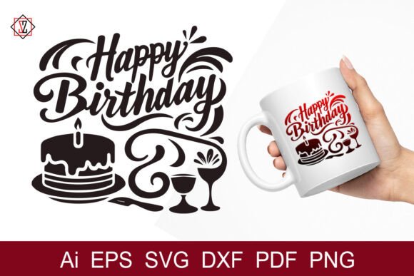 Happy Birthday Lettering_9: Graphics & Illustrations Review