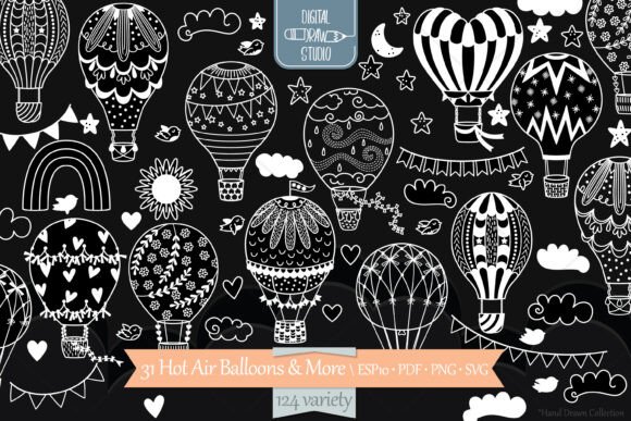 How Hot Air Balloons Graphics Elevate Editorial Illustrations