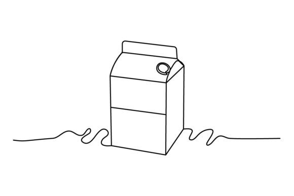 Review: A Clean Packaged Milk Continuous Line Graphic for Crafters