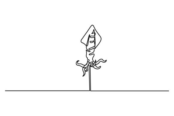 Squid One Continuous Line: A Subtle Branding Asset